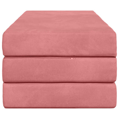 Vouwbare Bankbed 160 x 67 x 45 cm Roze