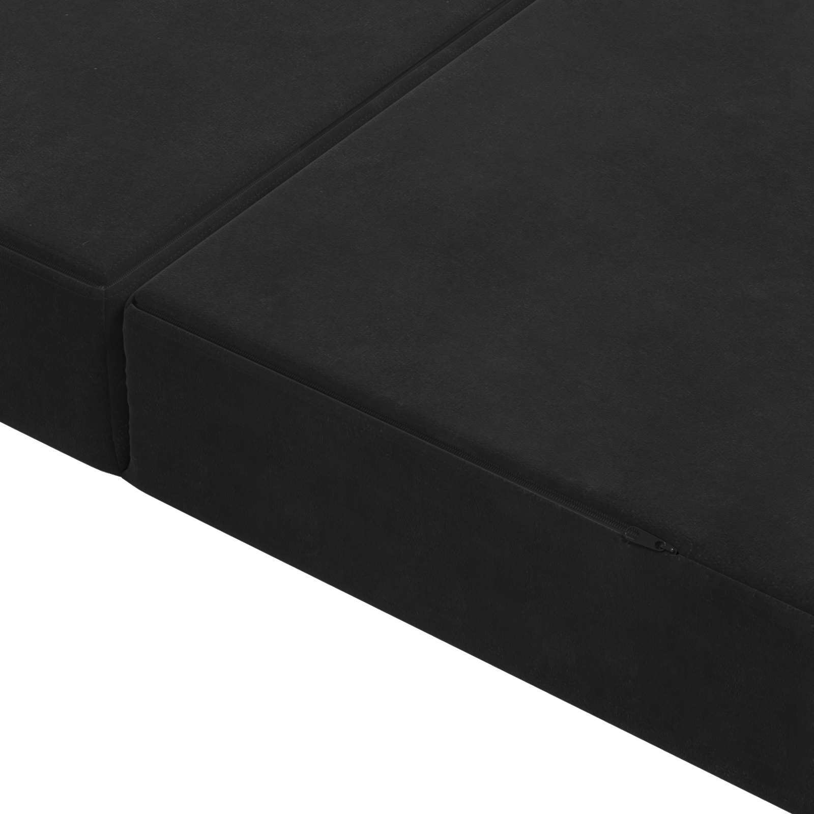 Vouwbare Bankbed 160 x 67 x 45 cm Zwart