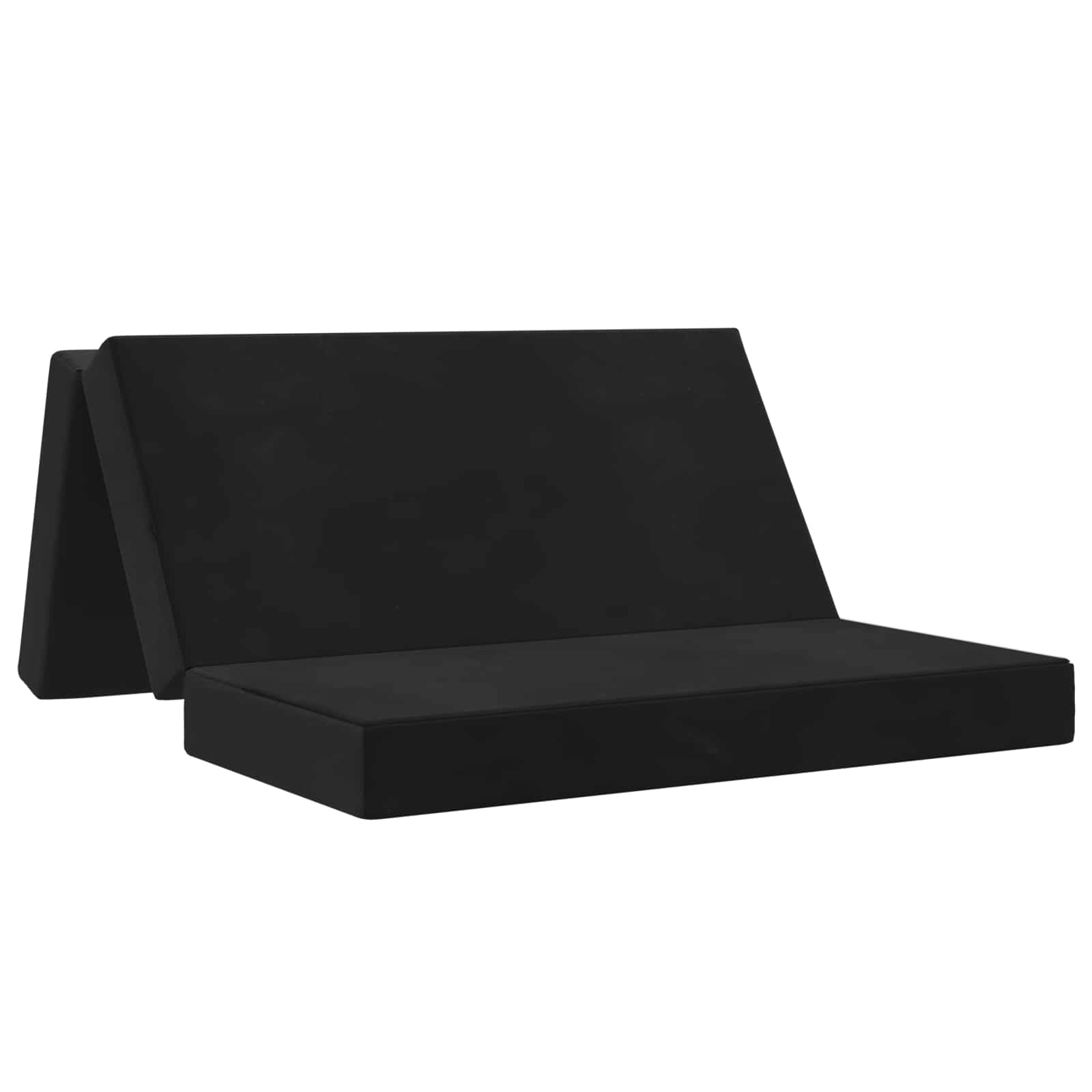 Vouwbare Bankbed 160 x 67 x 45 cm Zwart