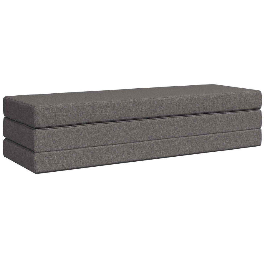 Vouwbare Bankbed 180 x 67 x 45 cm Lichtgrijs