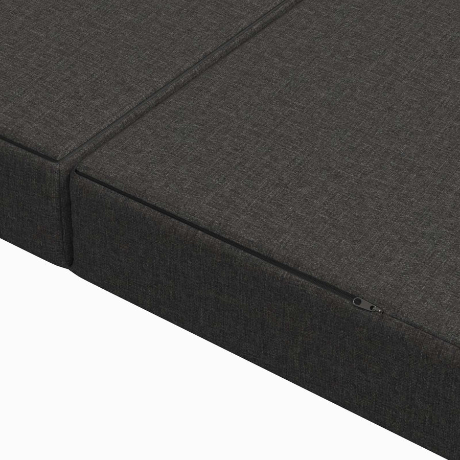 Vouwbare Bankbed 180 x 67 x 45 cm Donkergrijs