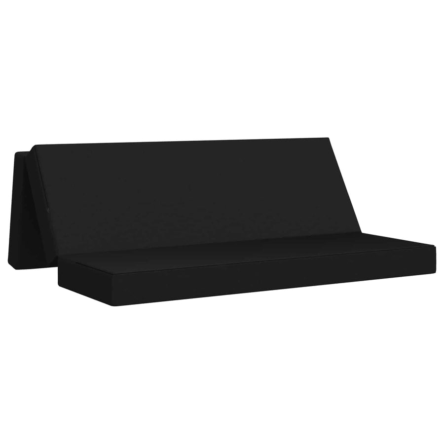 Vouwbare Bankbed 180 x 67 x 45 cm Zwart