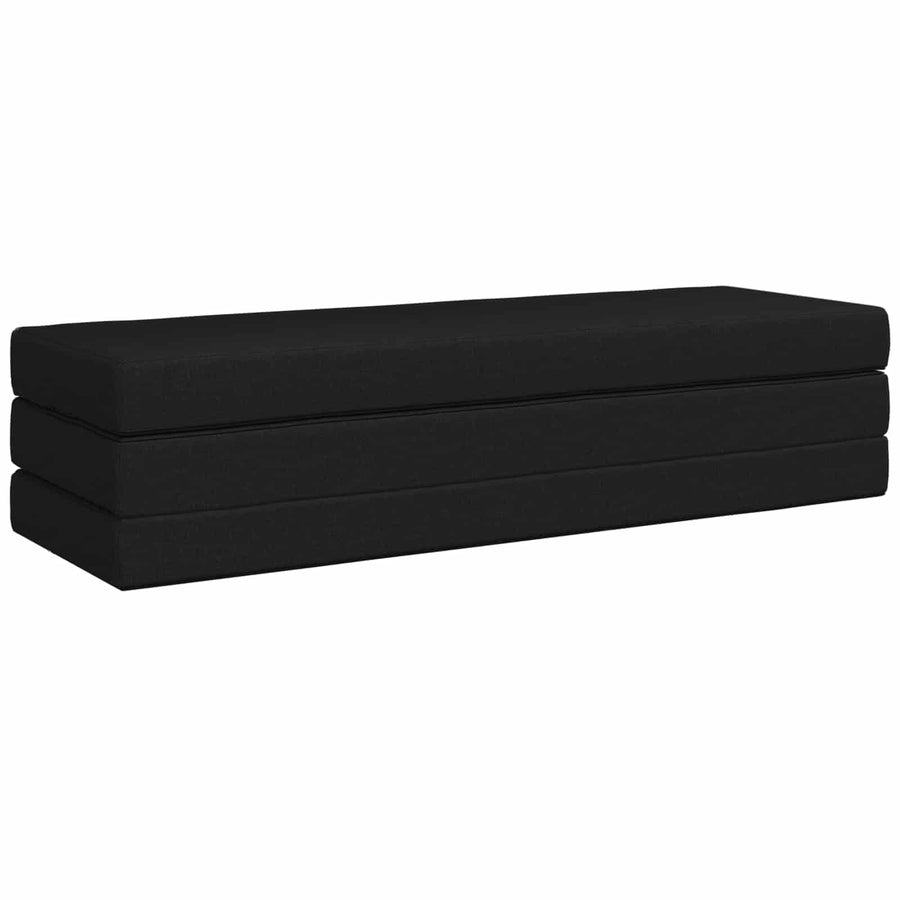 Vouwbare Bankbed 180 x 67 x 45 cm Zwart