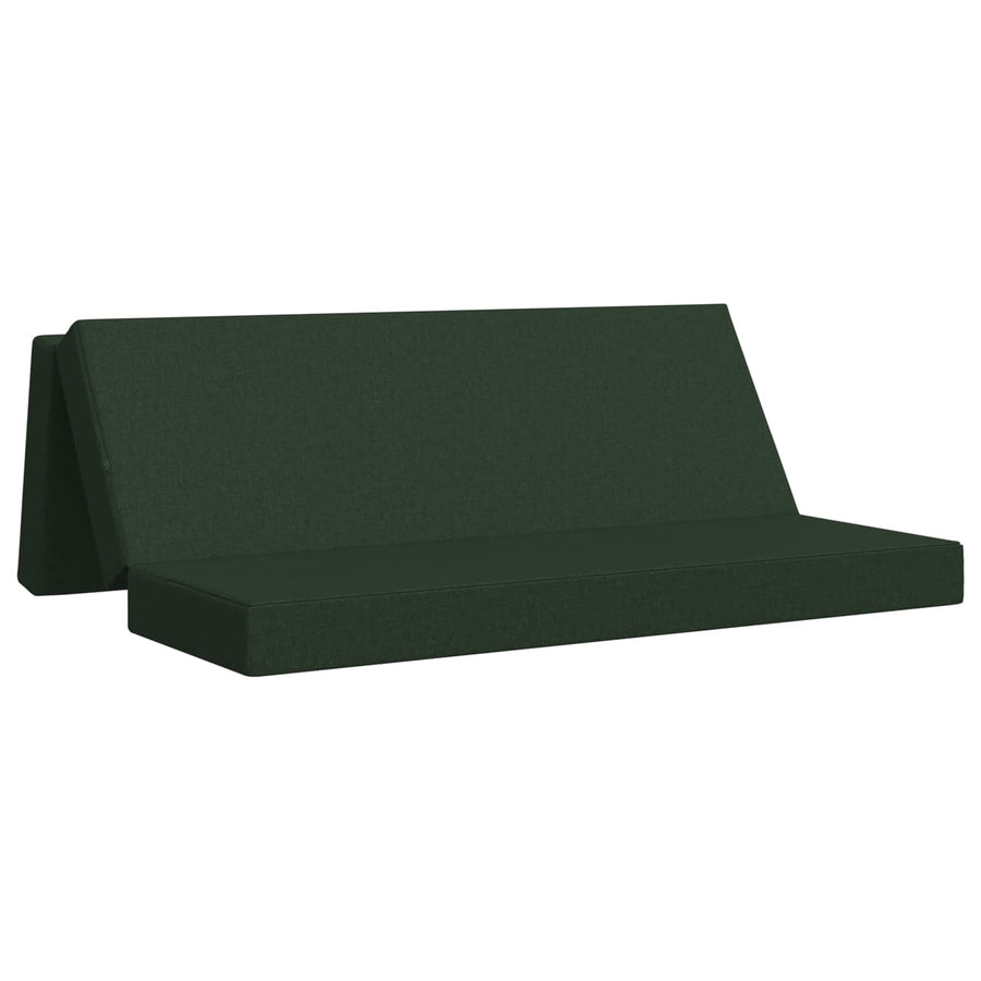 Vouwbare Bankbed 180 x 67 x 45 cm Donkergroen