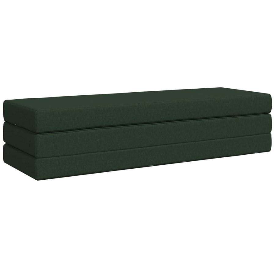 Vouwbare Bankbed 180 x 67 x 45 cm Donkergroen