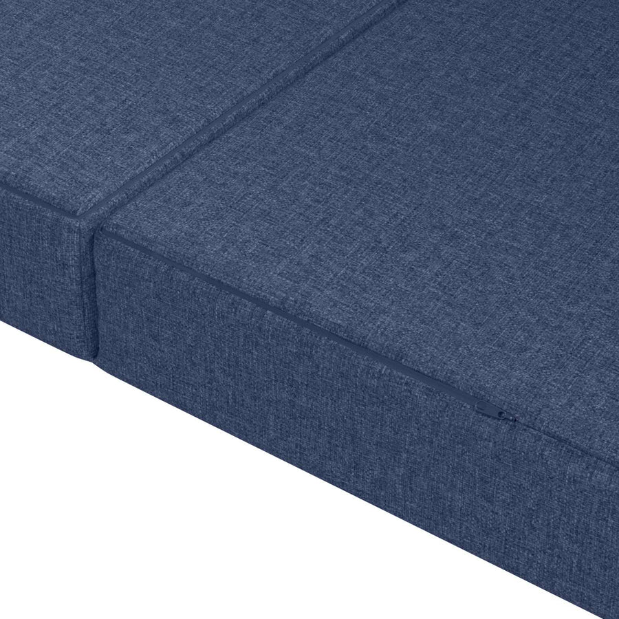 Vouwbare Bankbed 180 x 67 x 45 cm Blauw
