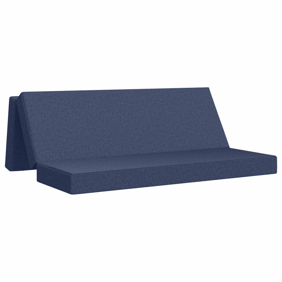 Vouwbare Bankbed 180 x 67 x 45 cm Blauw