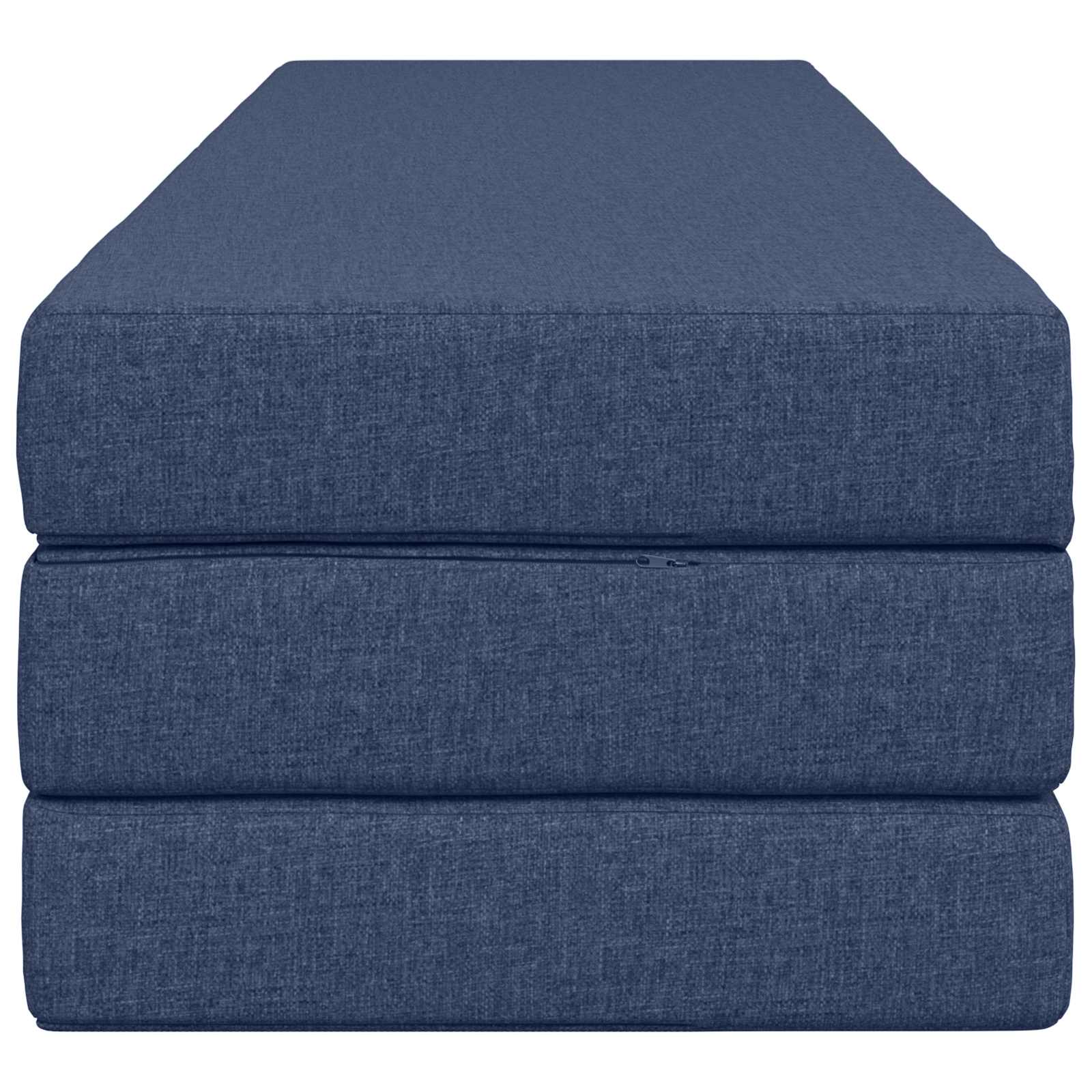 Vouwbare Bankbed 180 x 67 x 45 cm Blauw