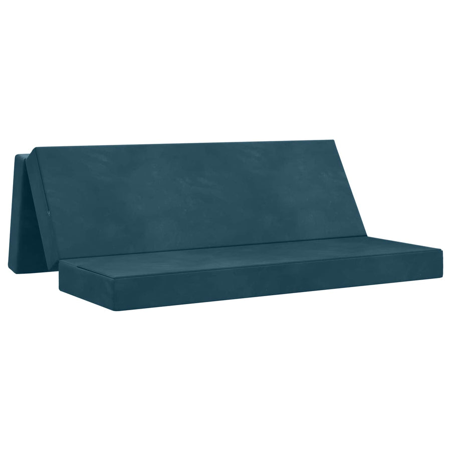 Vouwbare Bankbed 180 x 67 x 45 cm Blauw