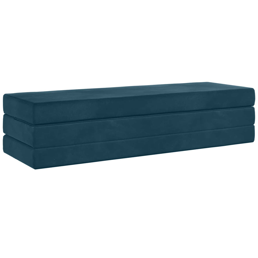 Vouwbare Bankbed 180 x 67 x 45 cm Blauw