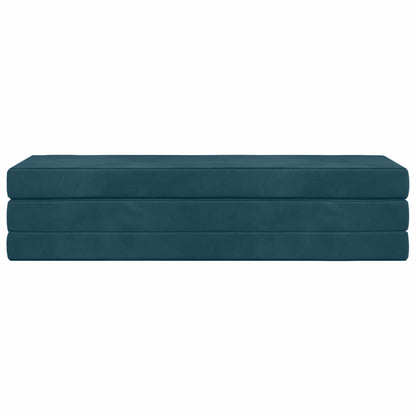 Vouwbare Bankbed 180 x 67 x 45 cm Blauw