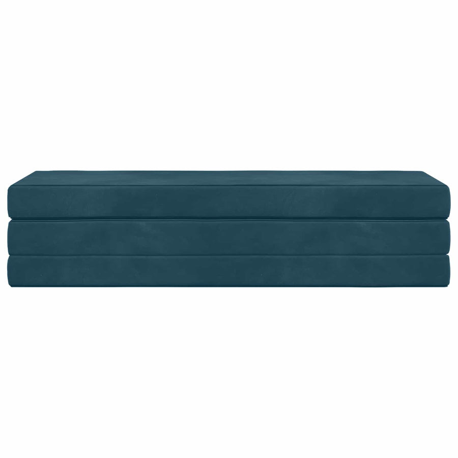 Vouwbare Bankbed 180 x 67 x 45 cm Blauw