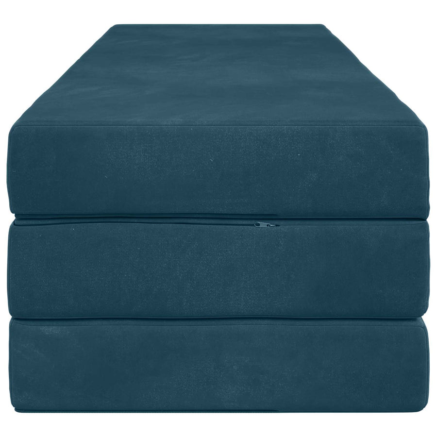 Vouwbare Bankbed 180 x 67 x 45 cm Blauw