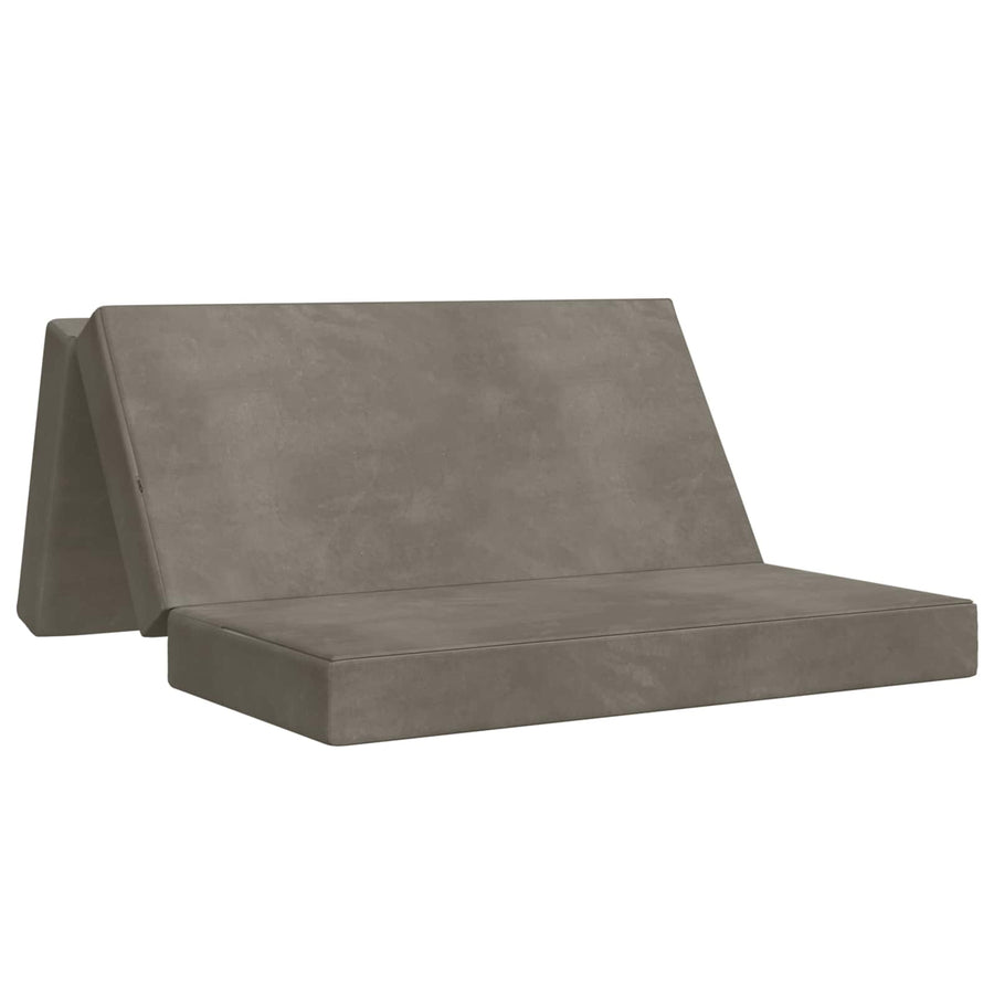 Vouwbare Bankbed 180 x 67 x 45 cm Lichtgrijs