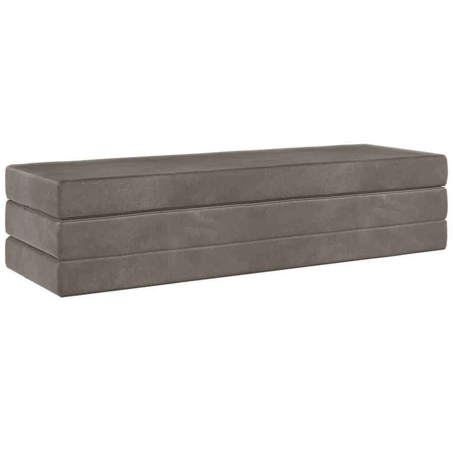 Vouwbare Bankbed 180 x 67 x 45 cm Lichtgrijs