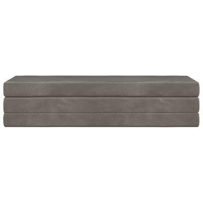 Vouwbare Bankbed 180 x 67 x 45 cm Lichtgrijs