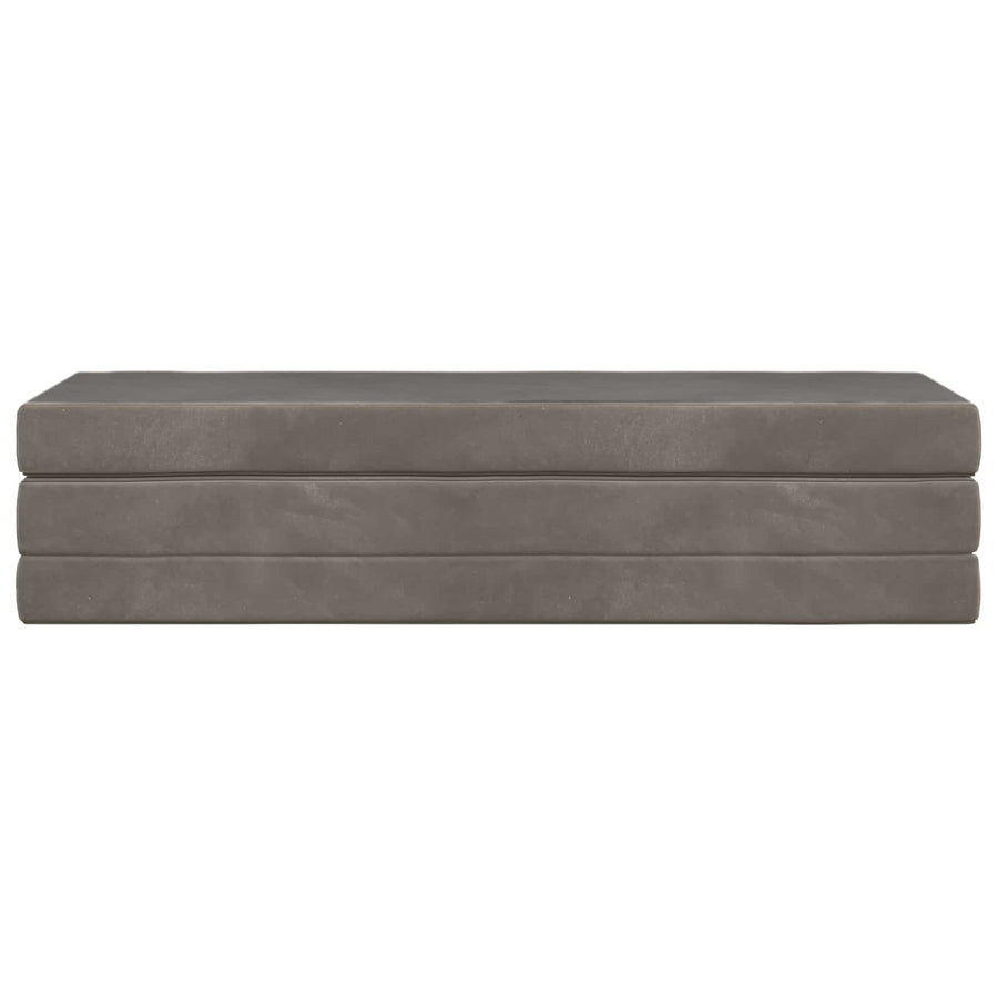 Vouwbare Bankbed 180 x 67 x 45 cm Lichtgrijs