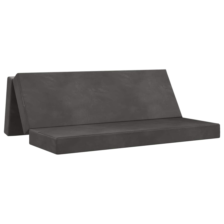 Vouwbare Bankbed 180 x 67 x 45 cm Donkergrijs