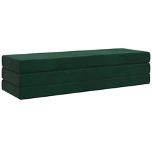 Vouwbare Bankbed 180 x 67 x 45 cm Donkergroen