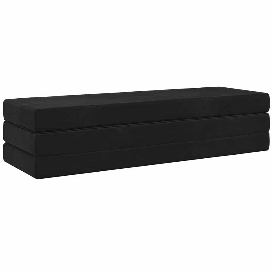 Vouwbare Bankbed 180 x 67 x 45 cm Zwart