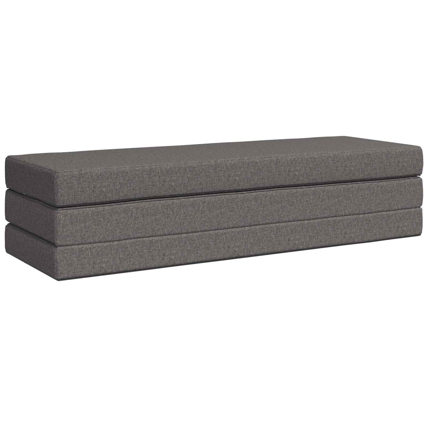 Vouwbare Bankbed 200 x 67 x 45 cm Lichtgrijs