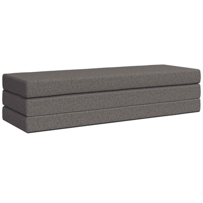 Vouwbare Bankbed 200 x 67 x 45 cm Lichtgrijs