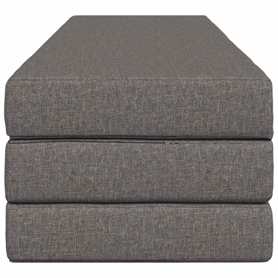 Vouwbare Bankbed 200 x 67 x 45 cm Lichtgrijs