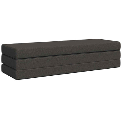 Vouwbare Bankbed 200 x 67 x 45 cm Donkergrijs