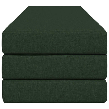 Vouwbare Bankbed 200 x 67 x 45 cm Donkergroen