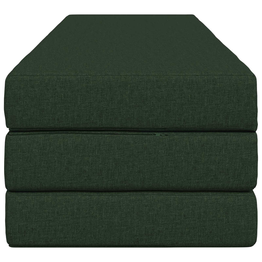 Vouwbare Bankbed 200 x 67 x 45 cm Donkergroen
