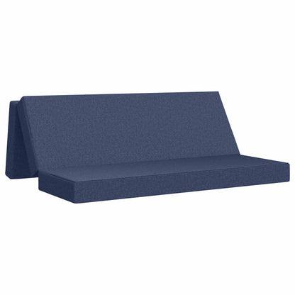 Vouwbare Bankbed 200 x 67 x 45 cm Blauw