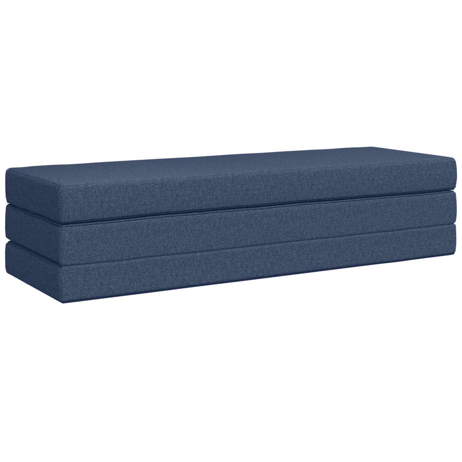 Vouwbare Bankbed 200 x 67 x 45 cm Blauw