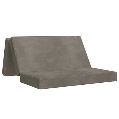 Vouwbare Bankbed 200 x 67 x 45 cm Lichtgrijs