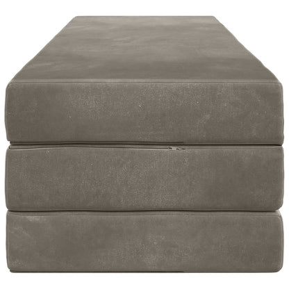 Vouwbare Bankbed 200 x 67 x 45 cm Lichtgrijs