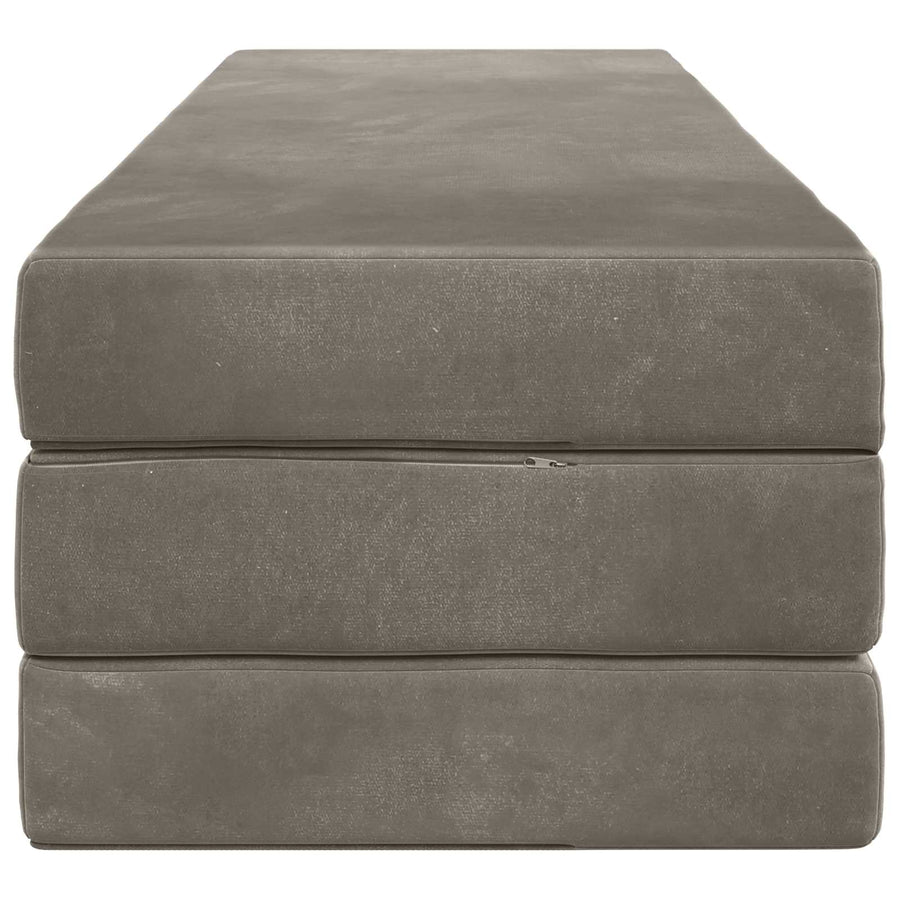 Vouwbare Bankbed 200 x 67 x 45 cm Lichtgrijs
