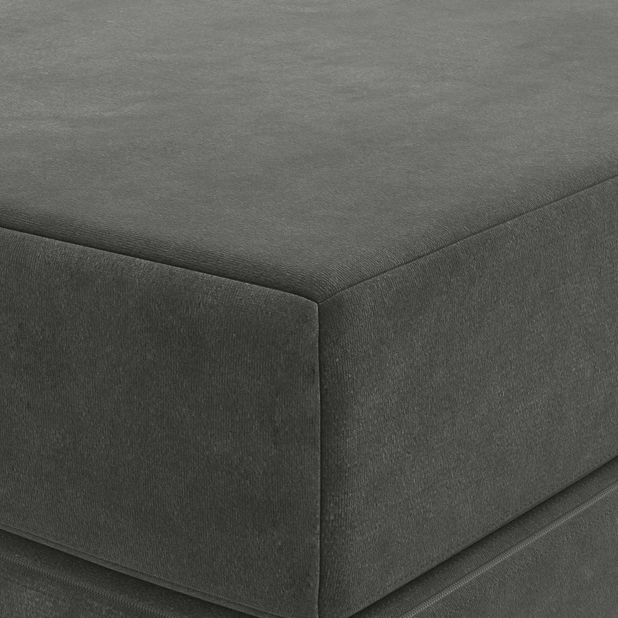Vouwbare Bankbed 200 x 67 x 45 cm Donkergrijs