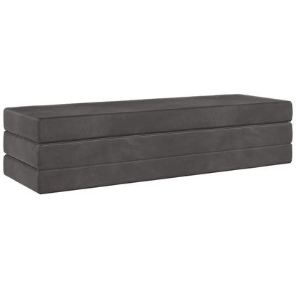 Vouwbare Bankbed 200 x 67 x 45 cm Donkergrijs