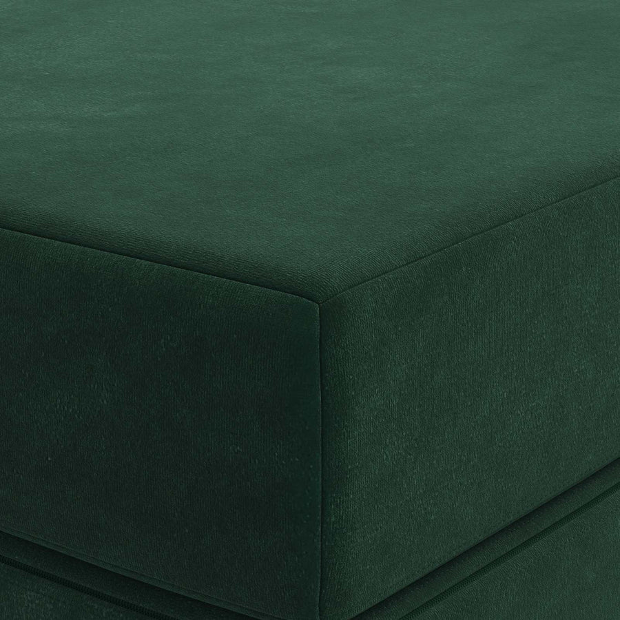 Vouwbare Bankbed 200 x 67 x 45 cm Donkergroen