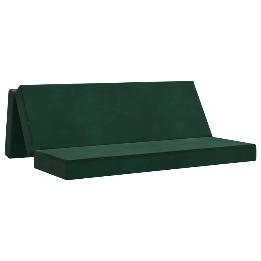 Vouwbare Bankbed 200 x 67 x 45 cm Donkergroen