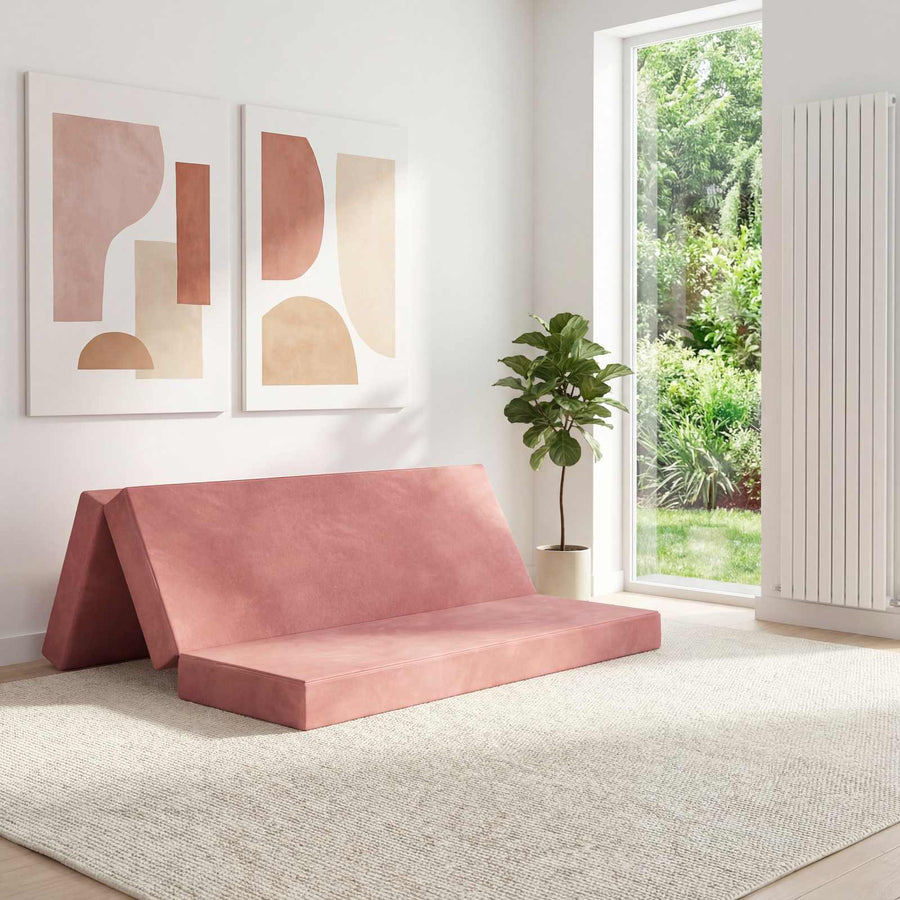 Vouwbare Bankbed 200 x 67 x 45 cm Roze