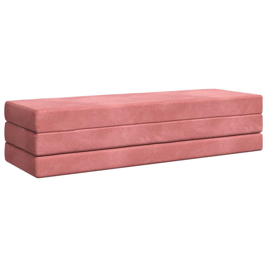 Vouwbare Bankbed 200 x 67 x 45 cm Roze