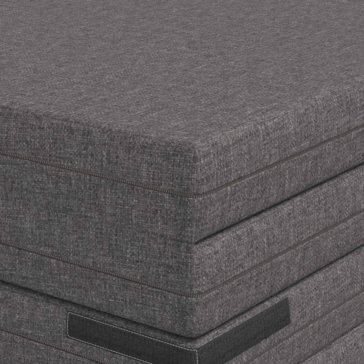 Vouwbare Bankbed 140 x 67 x 45 cm Lichtgrijs
