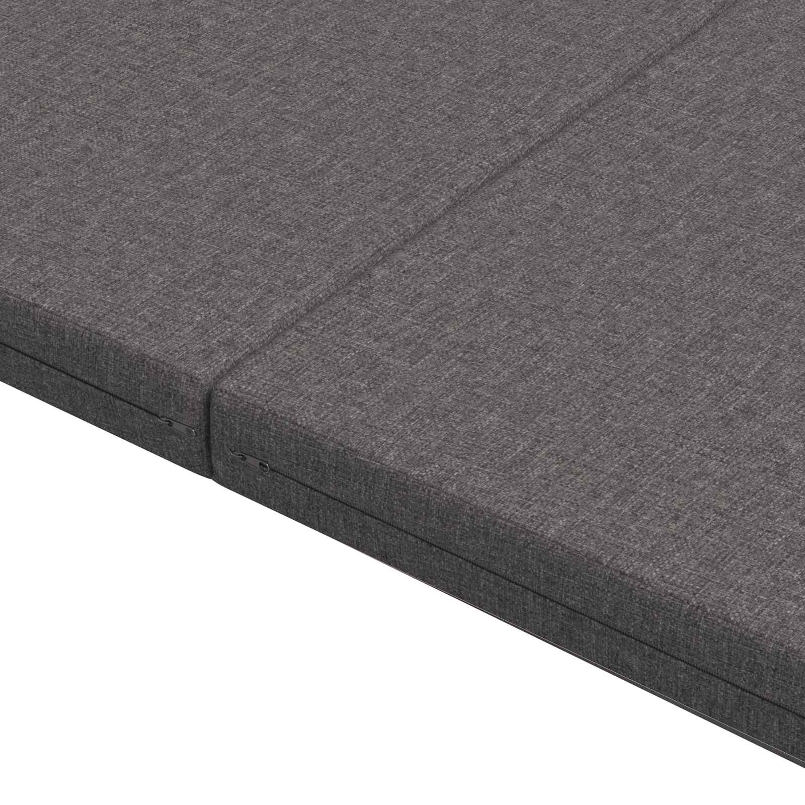 Vouwbare Bankbed 140 x 67 x 45 cm Lichtgrijs