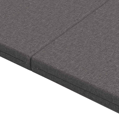 Vouwbare Bankbed 140 x 67 x 45 cm Lichtgrijs