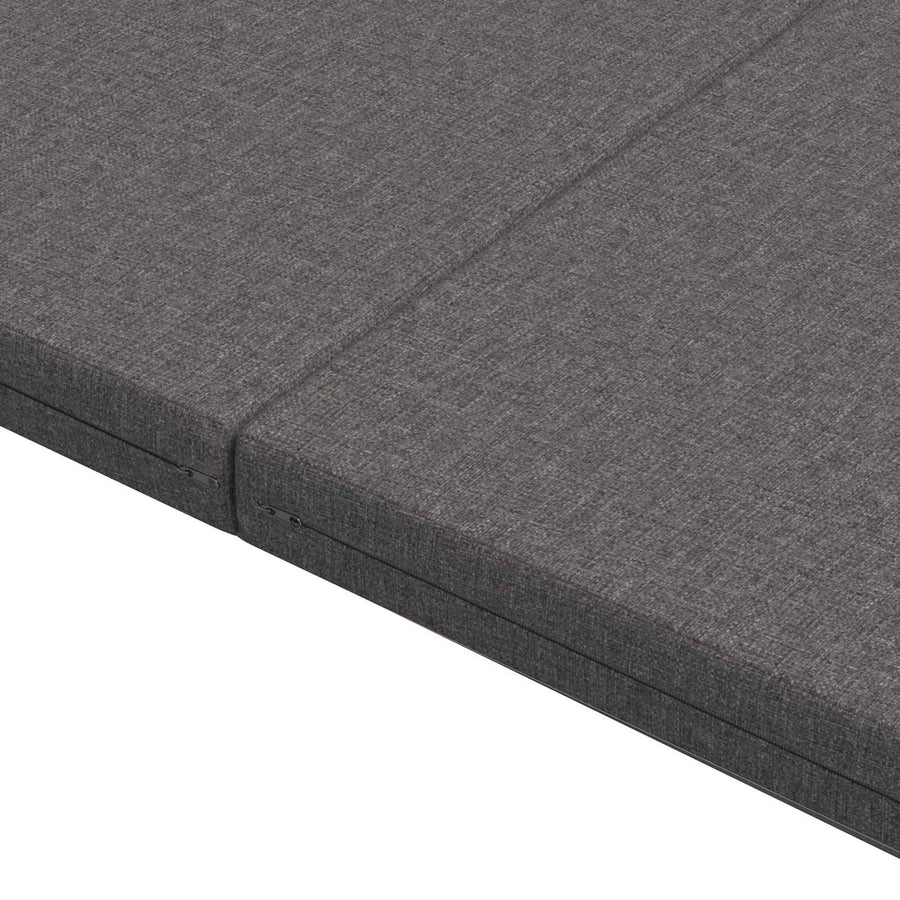 Vouwbare Bankbed 140 x 67 x 45 cm Lichtgrijs