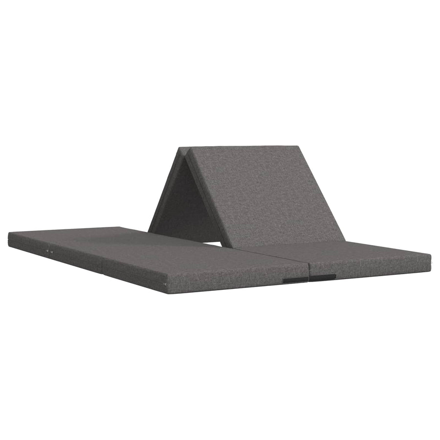 Vouwbare Bankbed 140 x 67 x 45 cm Lichtgrijs