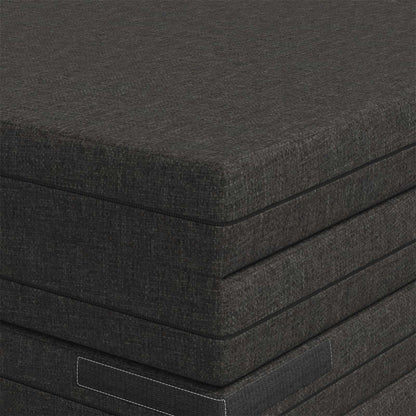 Vouwbare Bankbed 140 x 67 x 45 cm Donkergrijs