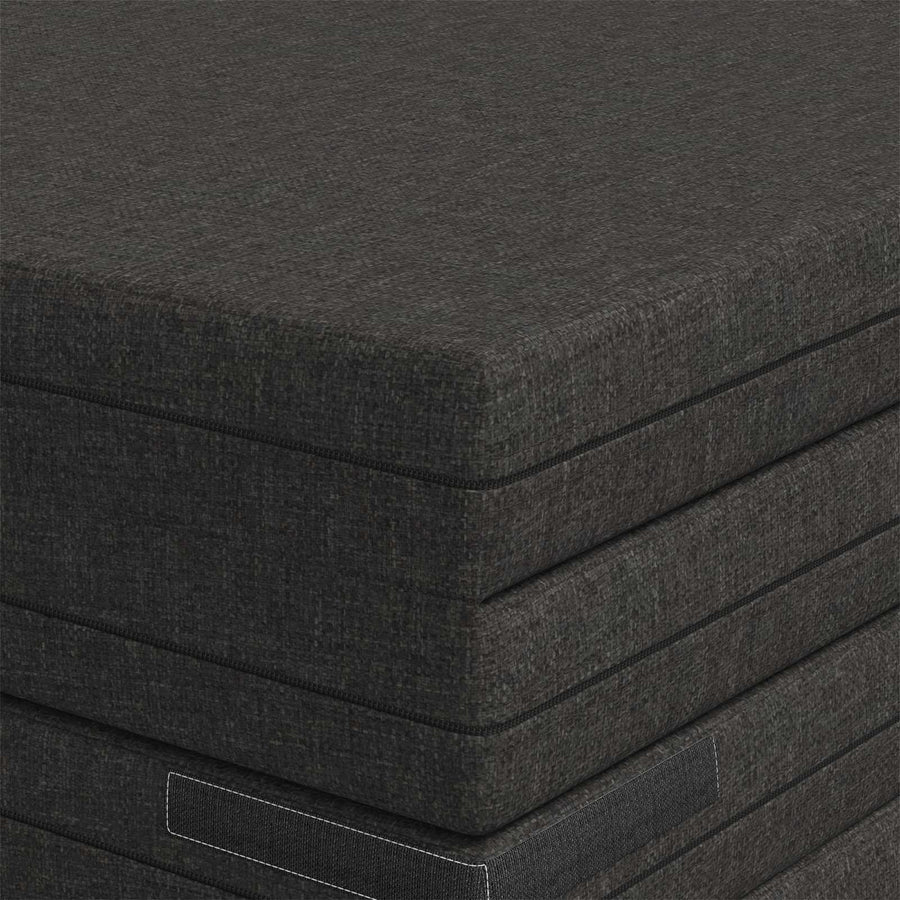 Vouwbare Bankbed 140 x 67 x 45 cm Donkergrijs