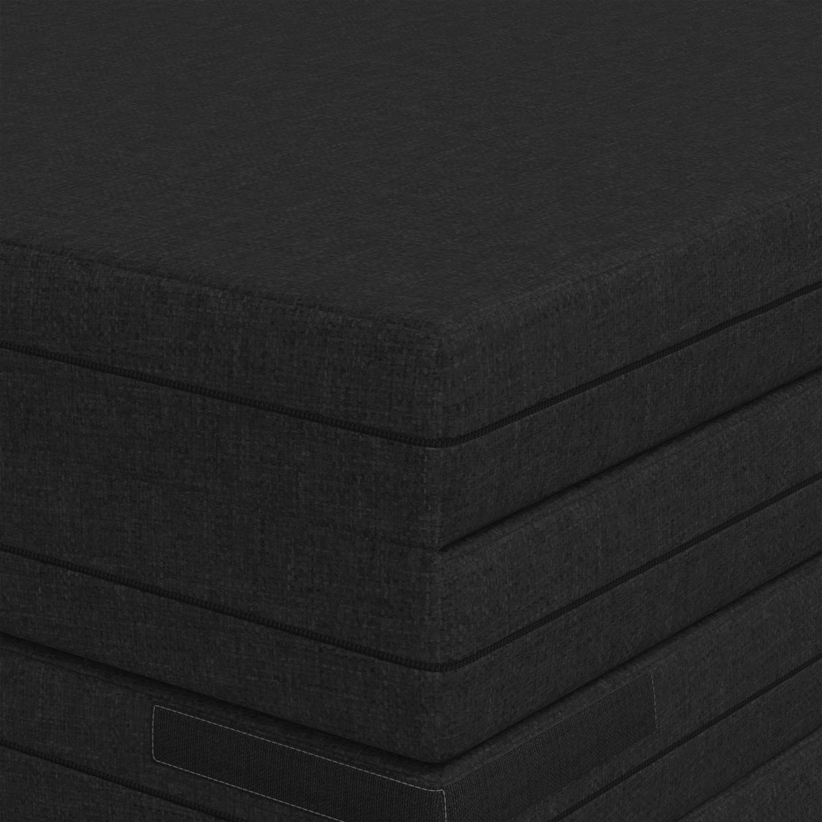 Vouwbare Bankbed 140 x 67 x 45 cm Zwart