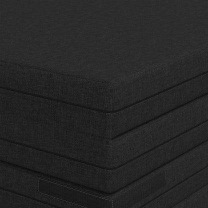 Vouwbare Bankbed 140 x 67 x 45 cm Zwart
